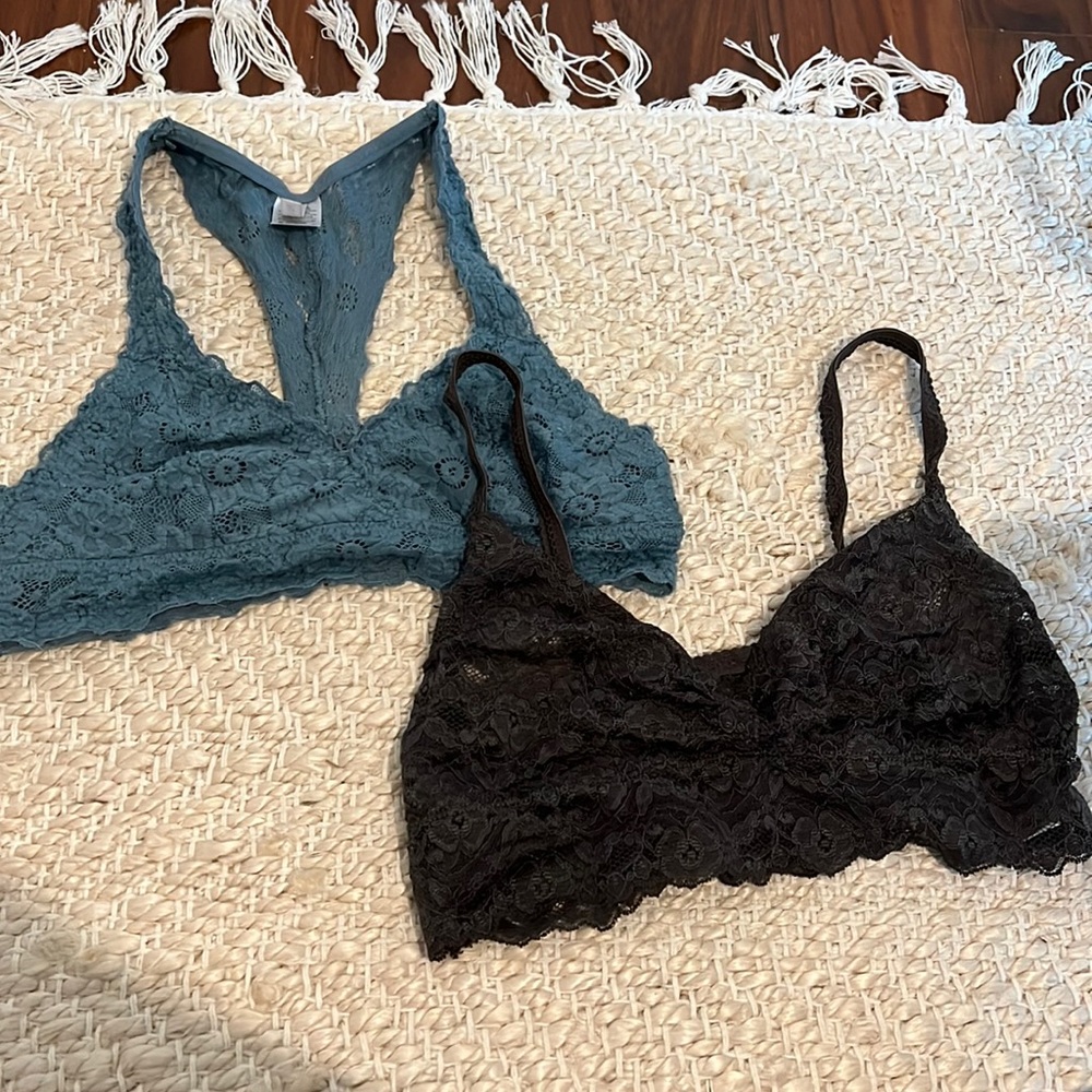 LACE BRALETTES - SIZE SMALL - SET OF TWO - BARELY WORN